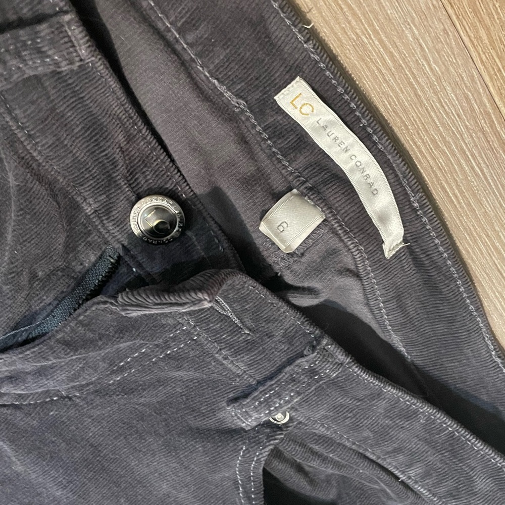 vintage low rise grey corduroy pants from "lc lauren conrad"!! 🤍🖤 - Picture 2 of 5